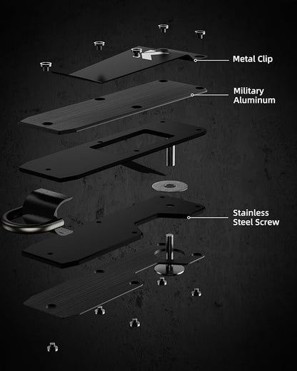 Key Organizer for Men Compact Key Holder Minimalist Key Case Metal Key Chain Key Holder for Keychain Secures 2-5 Keys