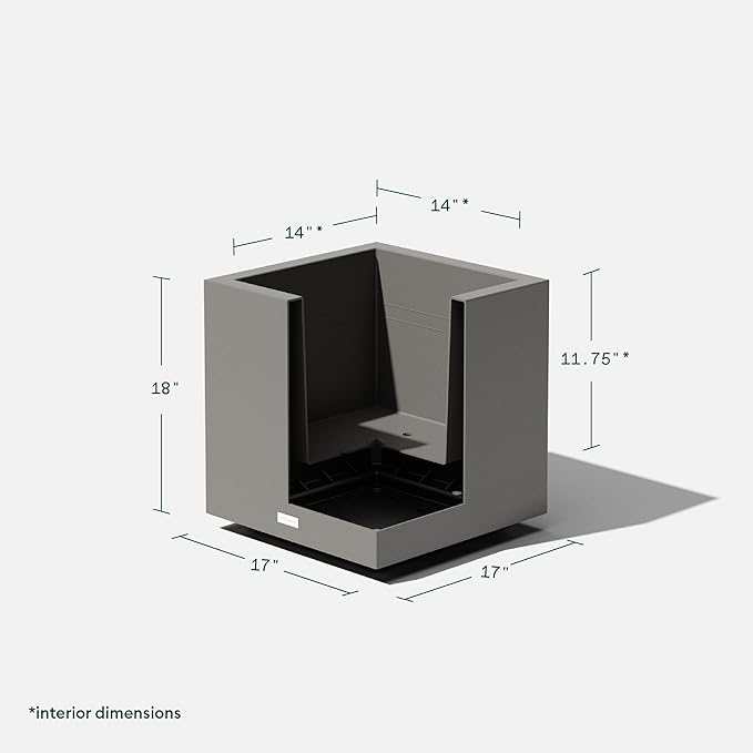 Veradek Block Series Cube Plastic Planter