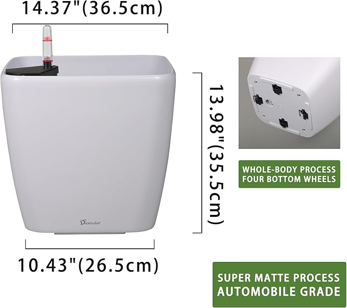 Dexceder 15x14 Self Watering Planter
