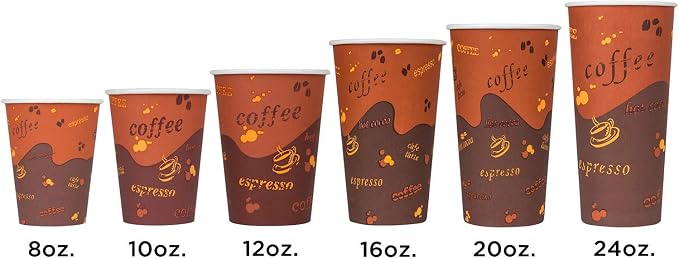 Karat 10 oz Paper Hot Coffee Cups Disposable, Leak-Resistant Double Poly-Lined