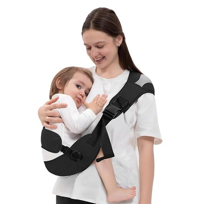 Baby Carrier Newborn to Toddler-Adjustable Baby Sling Carrier,Baby Sling Carrier for 25-60lbs,Comfortable Toddler Sling for Hands-Free Carrying