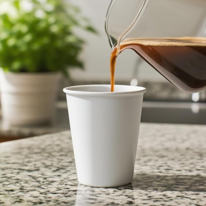 Coffee Cups, Disposable Cups for Hot and Cold, Disposable Coffee Cups for