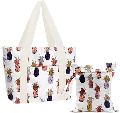 Beach Bags Wet Bag for Swimsuit Tote Bag for Friends Travel Gifts, Aloha Bags Waterproof Vacation Essential