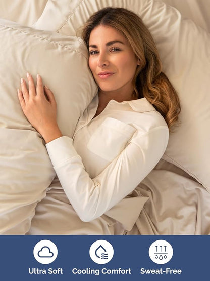 Extra Deep Twin XL Sheet Set - 4 Piece Breathable & Cooling Sheets - Hotel Luxury Bed Sheets Set - Easy & Secure Fit - Soft, Wrinkle Free & Comfy Sheets Set - Wheat Sheet Set with Extra Deep Pockets