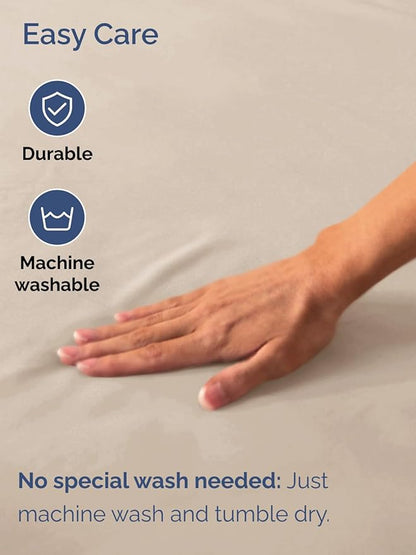 Extra Deep Twin XL Fitted Sheet - Hotel Luxury Single Fitted Sheet Only - Easily Fits 18 inch to 24 inch Mattress - Ultra Soft, Wrinkle & Fade Free w/Extra Deep Pockets - Breathable & Comfy - Wheat
