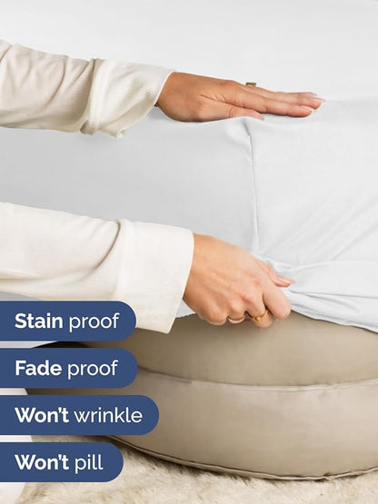 Extra Deep Full Fitted Sheet - Hotel Luxury Single Fitted Sheet Only - Easily Fits 18 inch to 24 inch Mattress - Ultra Soft, Wrinkle Free w/Extra Deep Pockets - Easy-Care, Breathable & Comfy - White
