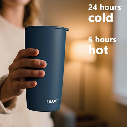TILUCK 20 oz Insulated Coffee Tumbler