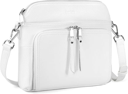 befen Genuine Leather Crossbody Purses for Women, Women's Small Crossbody Shoulder Bag with Built in RFID Wallet
