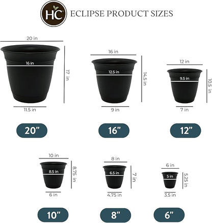 The HC Companies Eclipse Round Planter