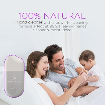 POCKET CARE | 2 Pack Verbena Scented Hand sanitizer Spray 15 ml - Spray for Hands | Organic Moisturizing Spray | Travel Size - Travel Accessories | 100% natural (Lemon Verbena)