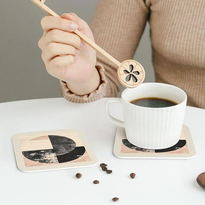 Minimal Abstract Shapes Print Coasters