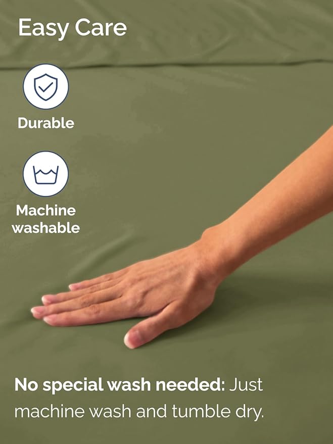 Extra Deep Full Fitted Sheet - Hotel Luxury Single Fitted Sheet Only - Easily Fits 18 inch to 24 inch Mattress - Ultra Soft, Wrinkle & Fade Free w/Extra Deep Pockets - Breathable & Comfy - Sage Green