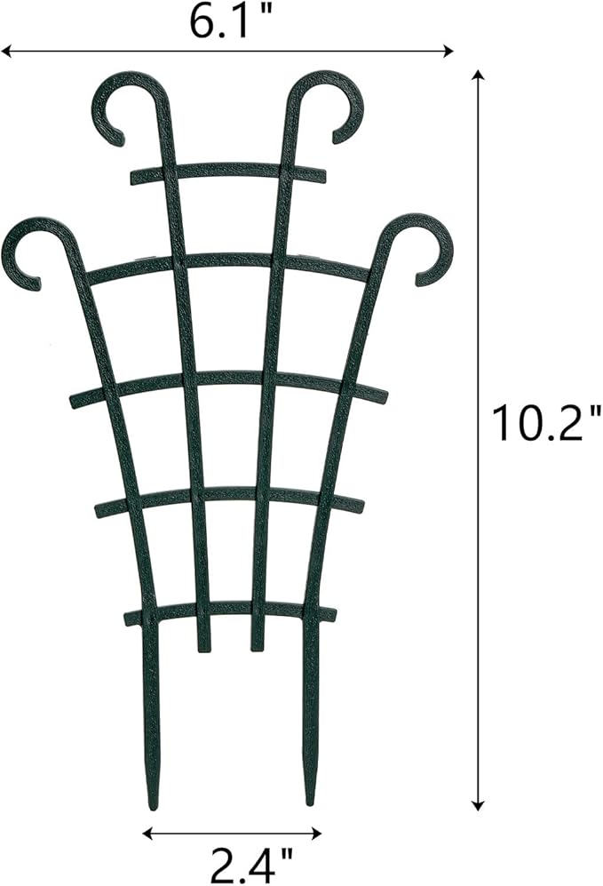 ZEAYEA 24 Pack Trellis for Potted Plants, Plastic Small Trellis for Pot