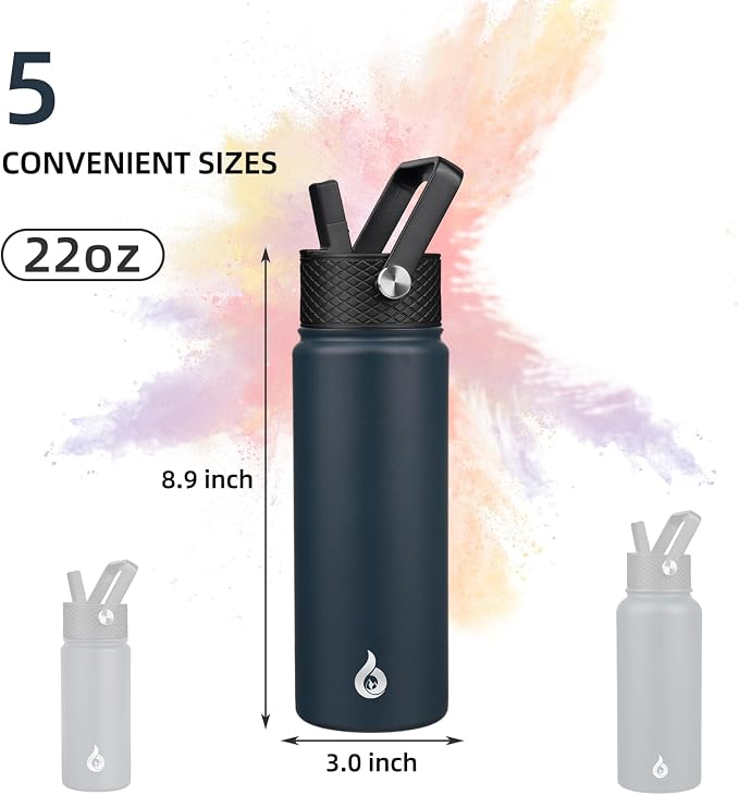 BJPKPK 22oz Insulated Water Bottle