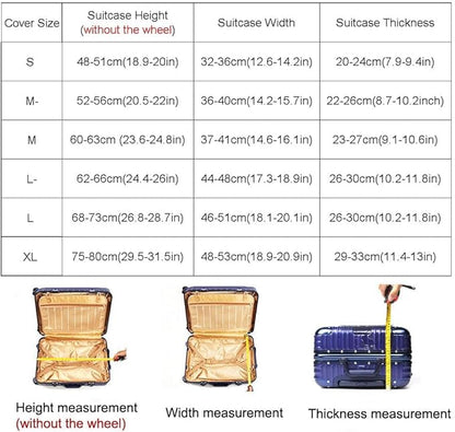 MosaiRudo Thicker Luggage Cover Elastic Suitcase Cover Protector Fits 18-32 Inch Suitcase Travel Accessories (Camouflage-B, L)