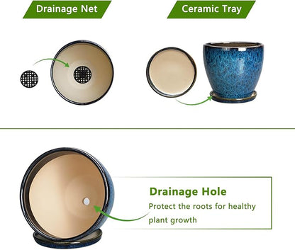 8 Inch Ceramic Planter Pot