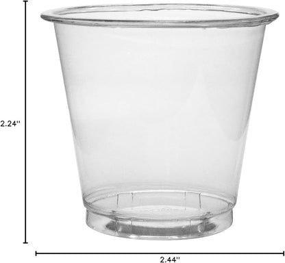 Karat Small Plastic Cups, Disposable Bathroom Mouthwash Cups | Clear