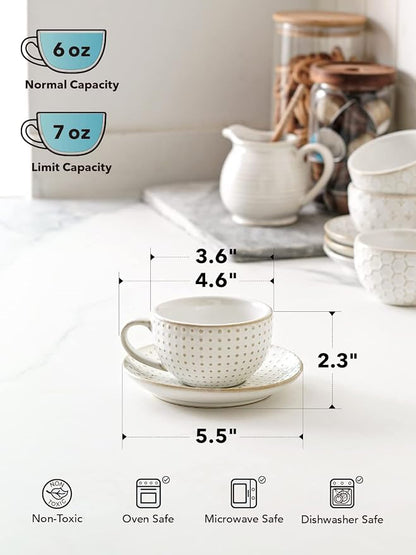LE TAUCI 6 oz Cappuccino Cups