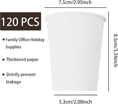 120-pack 9 oz white Paper Cups