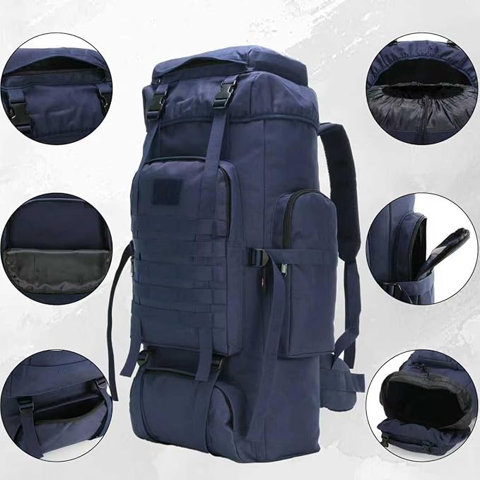 Hiking Backpack for Men 70L/100L Camping Backpack Military Rucksack Molle 3 Days Assault Pack for Climbing
