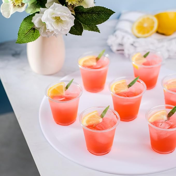 Karat Small Plastic Cups, Disposable Bathroom Mouthwash Cups | Clear