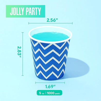 1000 Pack 5oz Paper Cups, Small Mouthwash Cups, Cold Beverage Drinking Cup