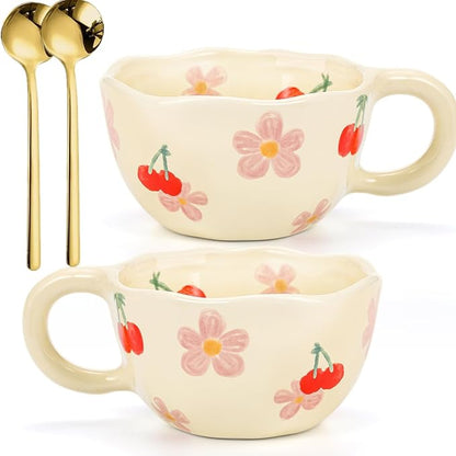 Yopay 2 Pack Ceramic Coffee Mug