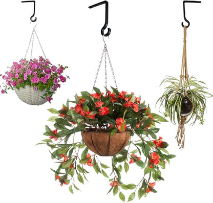 White Hanging Plant Bracket 6inch Metal Plant Hook Shepherds Hook Decorative