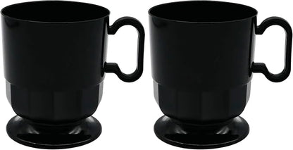 Party Essentials 8-Ounce Hard Plastic Coffee Cup/Tea Mug