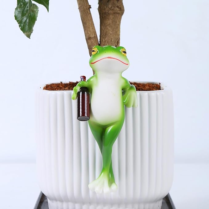 Miniature Frog Figurines Plant Decorations