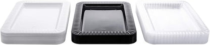 Party Essentials Elegance Quality Hard Plastic 5 x 7-Inch Rectangular Appetizer