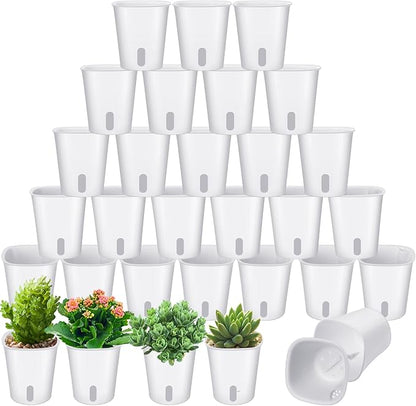 30 Pcs 3 Inch Self Watering Pots Self Watering Planters