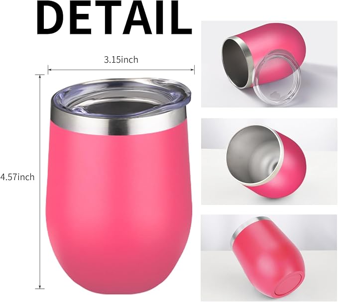 12oz/4 Pack Wine Tumbler Glasses