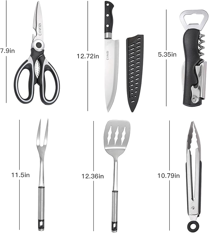 Camping Cookware Storage Bag - Camping Cooking Utensils Set Bag Camping Tool Portable Storage Bag Suitable for Knife, Fork, Spoon, Chopping Board, Chef's Knife,Kitchenware Storage