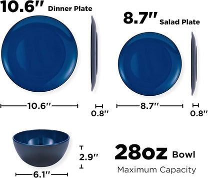 TP 18-Piece Melamine Dinnerware Sets, Service