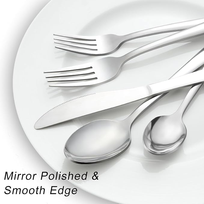 Pleafind 24-Piece Silverware Set