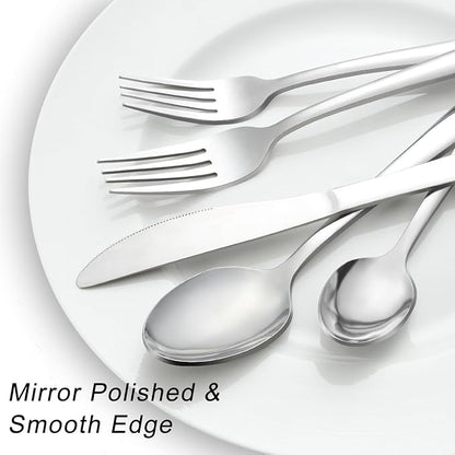 Pleafind 24-Piece Silverware Set