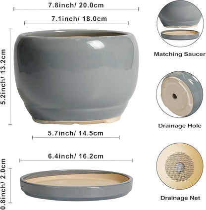 SQOWL Ceramic Pot for Plants