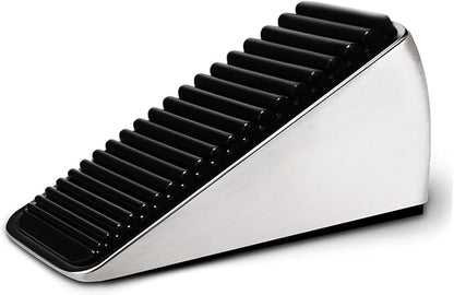 Strongest Large Door Stopper - Heavy Duty Tall Door Stop Wedge Door Stoppers for Bottom of Door, Tall up to 2.6 In Doorstop Zinc Alloy and Silicone Made Suits Any Heavy Door Any Smooth Floor