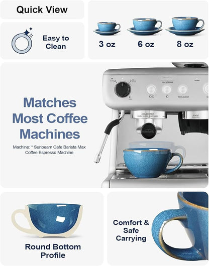 LE TAUCI 6 oz Cappuccino Cups