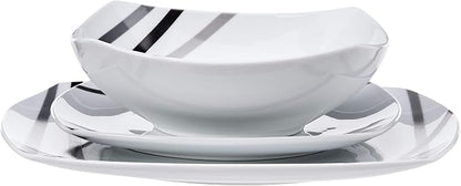 Amazon Basics Square Dinnerware Set