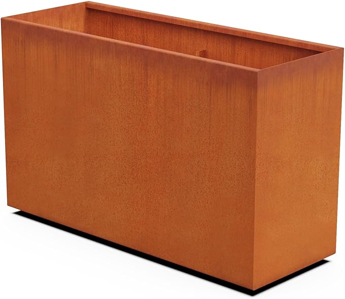Plantercraft Corten Steel Planters Large Rectangular
