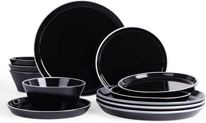 Famiware Saturn Dinnerware Sets, Ceramic Plates and Bowls