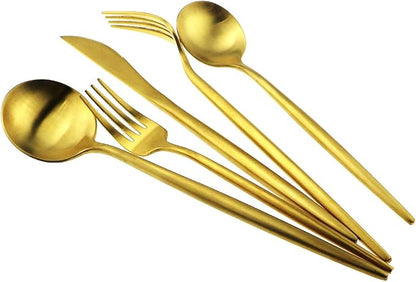 20-Piece 18/10 Stainless Steel Flatware Silverware, Luxury Dinnerware Set