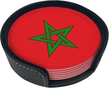Moroccan Flag Coasters for Drinks
