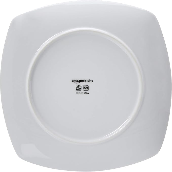 Amazon Basics Square Dinnerware Set