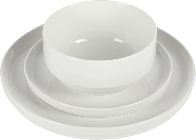 Gibson Home Rothernberg 18-Piece Stackable Porcelain Dinnerware Set, Service