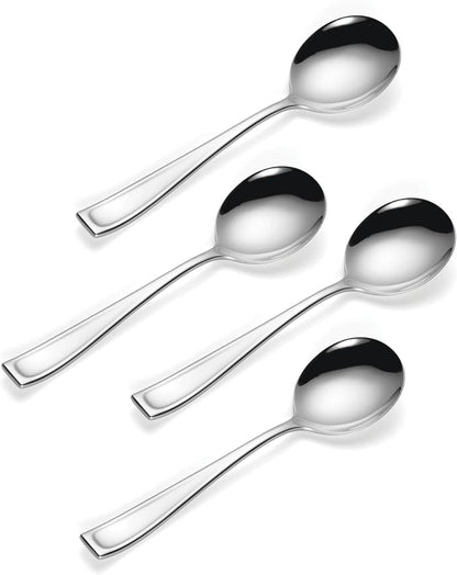 Oneida Moda Soup Spoons Silverware Set