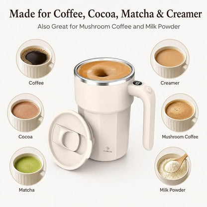 Self Stirring Coffee Mug, 12oz Rechargeable Magnetic Mixing Cup
