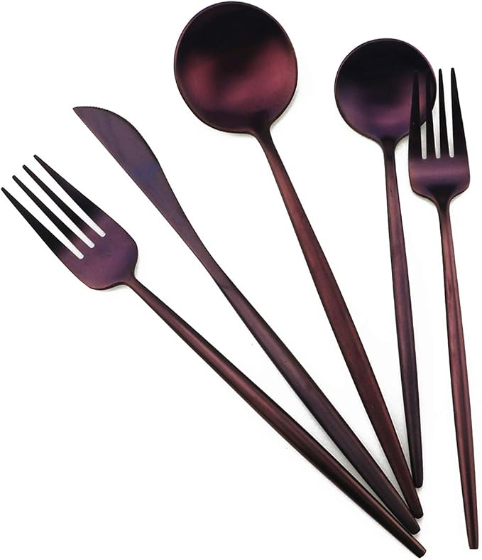 20-Piece 18/10 Stainless Steel Flatware Silverware, Luxury Dinnerware Set